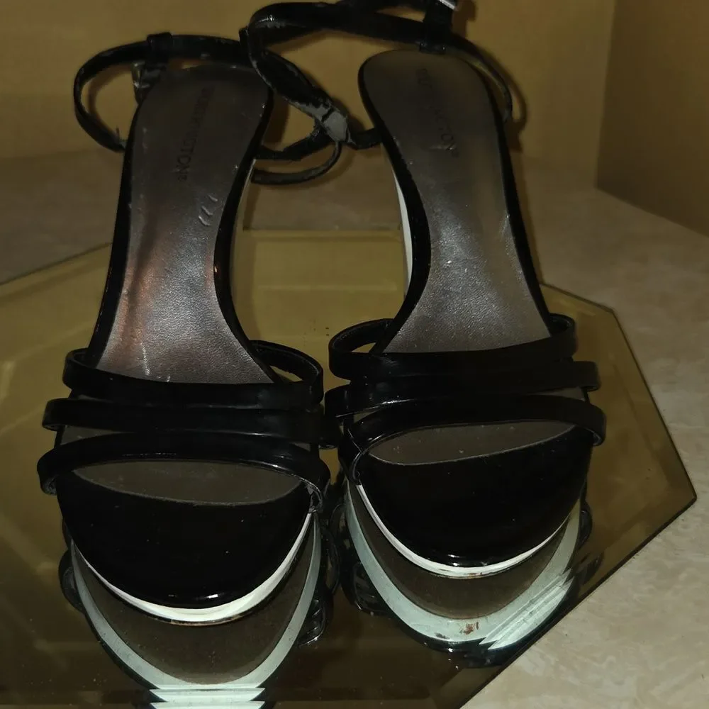 Worthington Black Strappy Heels - Picture 3 of 9